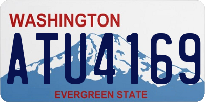 WA license plate ATU4169