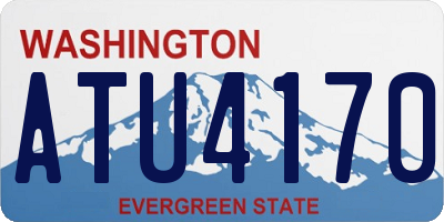 WA license plate ATU4170
