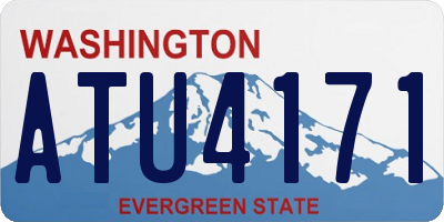 WA license plate ATU4171