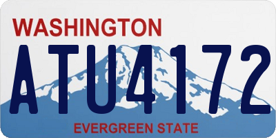 WA license plate ATU4172