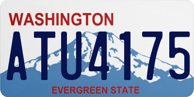 WA license plate ATU4175