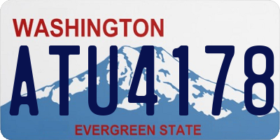 WA license plate ATU4178