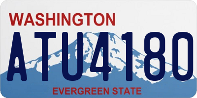 WA license plate ATU4180