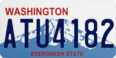 WA license plate ATU4182