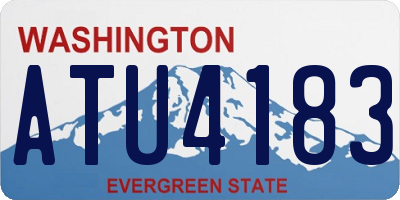 WA license plate ATU4183