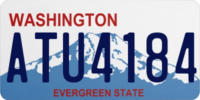 WA license plate ATU4184