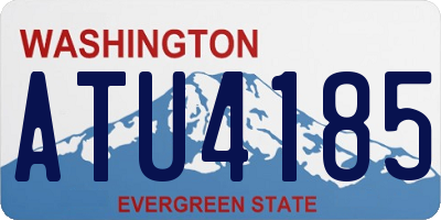 WA license plate ATU4185