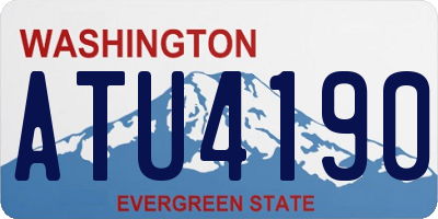 WA license plate ATU4190