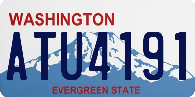 WA license plate ATU4191