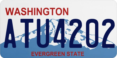 WA license plate ATU4202