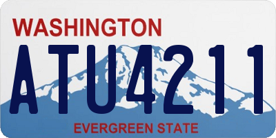 WA license plate ATU4211