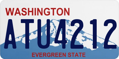 WA license plate ATU4212