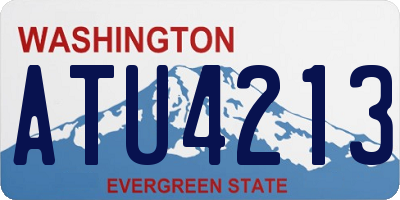 WA license plate ATU4213