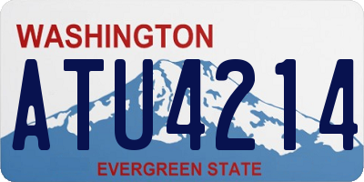 WA license plate ATU4214