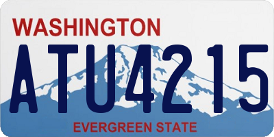 WA license plate ATU4215
