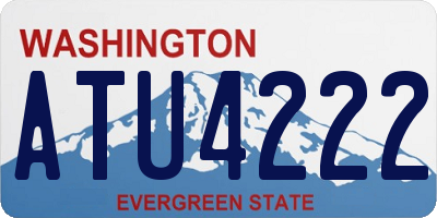 WA license plate ATU4222