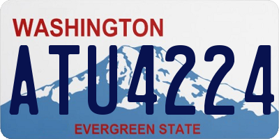 WA license plate ATU4224