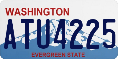 WA license plate ATU4225
