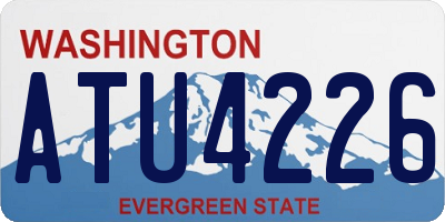 WA license plate ATU4226