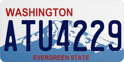 WA license plate ATU4229