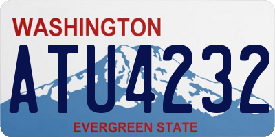 WA license plate ATU4232
