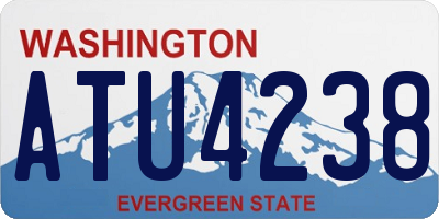 WA license plate ATU4238