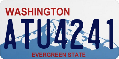 WA license plate ATU4241