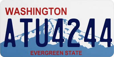 WA license plate ATU4244