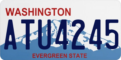 WA license plate ATU4245