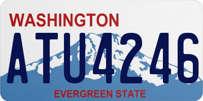 WA license plate ATU4246