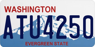 WA license plate ATU4250