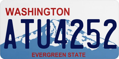 WA license plate ATU4252