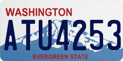 WA license plate ATU4253