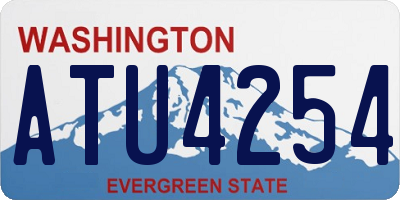 WA license plate ATU4254