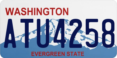 WA license plate ATU4258