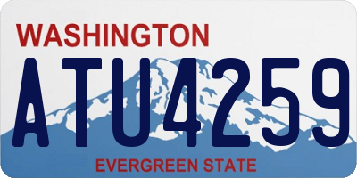 WA license plate ATU4259