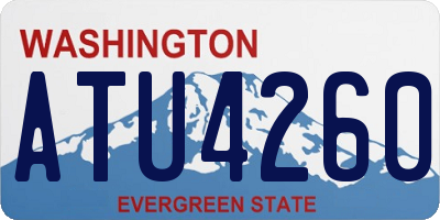 WA license plate ATU4260