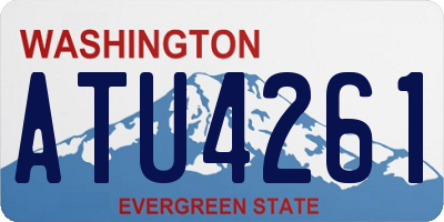 WA license plate ATU4261