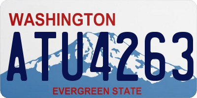WA license plate ATU4263