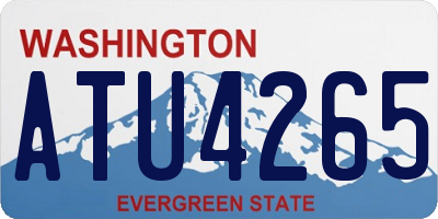WA license plate ATU4265