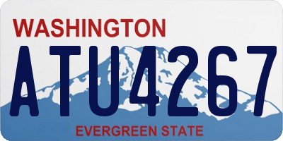 WA license plate ATU4267