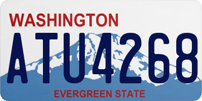 WA license plate ATU4268