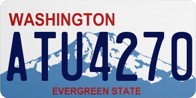 WA license plate ATU4270