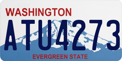 WA license plate ATU4273