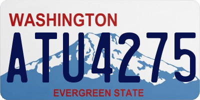 WA license plate ATU4275