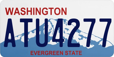 WA license plate ATU4277