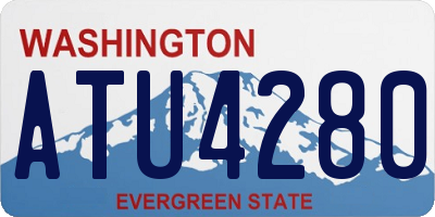 WA license plate ATU4280