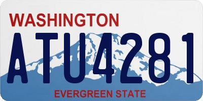 WA license plate ATU4281