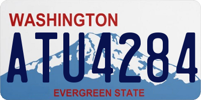 WA license plate ATU4284