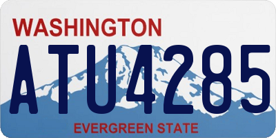 WA license plate ATU4285